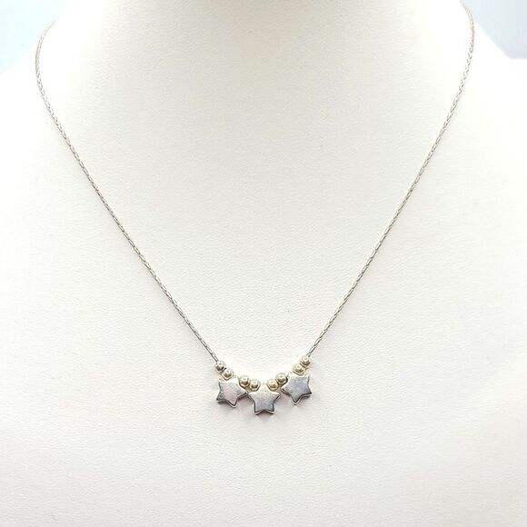 Sterling Silver Star Necklace - Picture 2 of 6